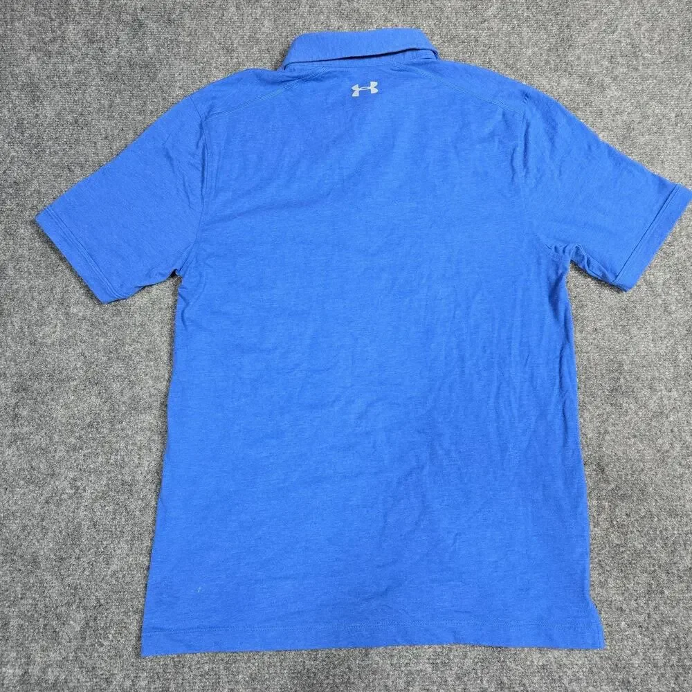 Under Armour Shirt Mens Medium HeatGear Polo Loose Athletic Golf Performance